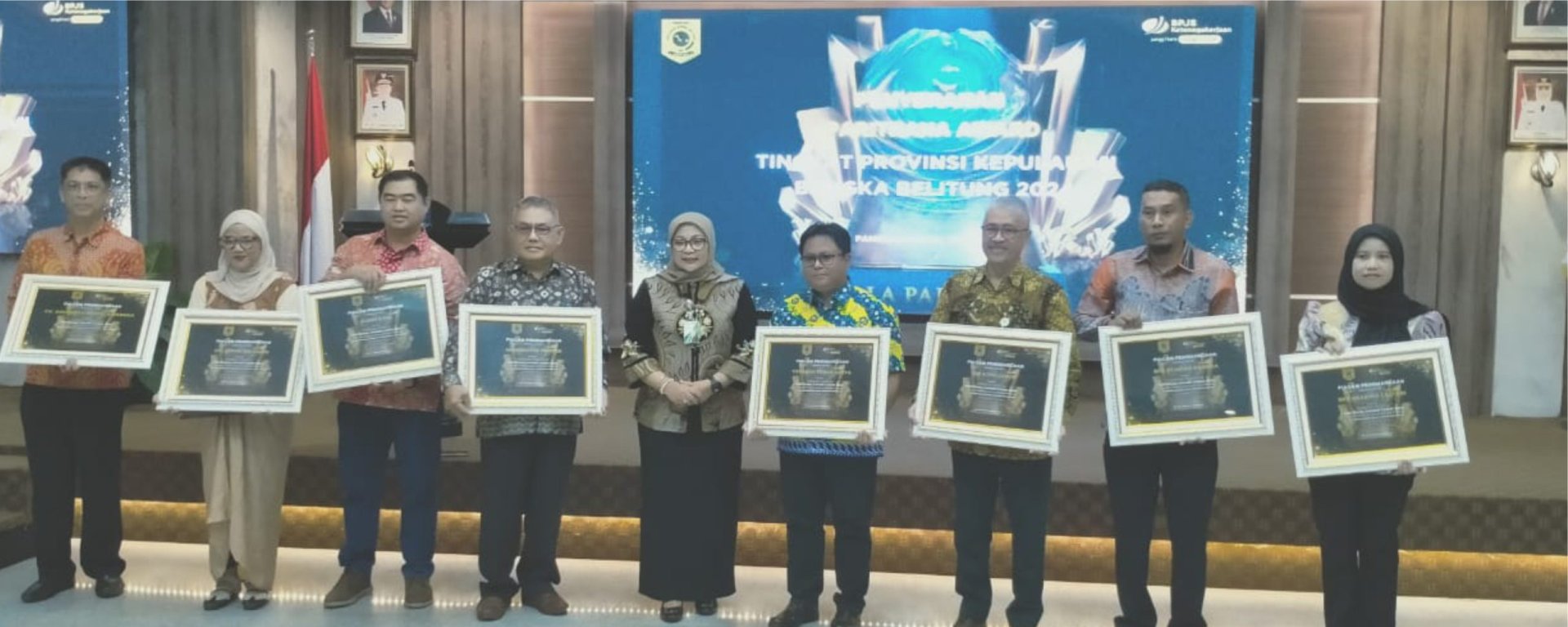 Penghargaan Terbaik Pertama Paritrana Award 2024 tingkat Provinsi Kepulauan Bangka Belitung